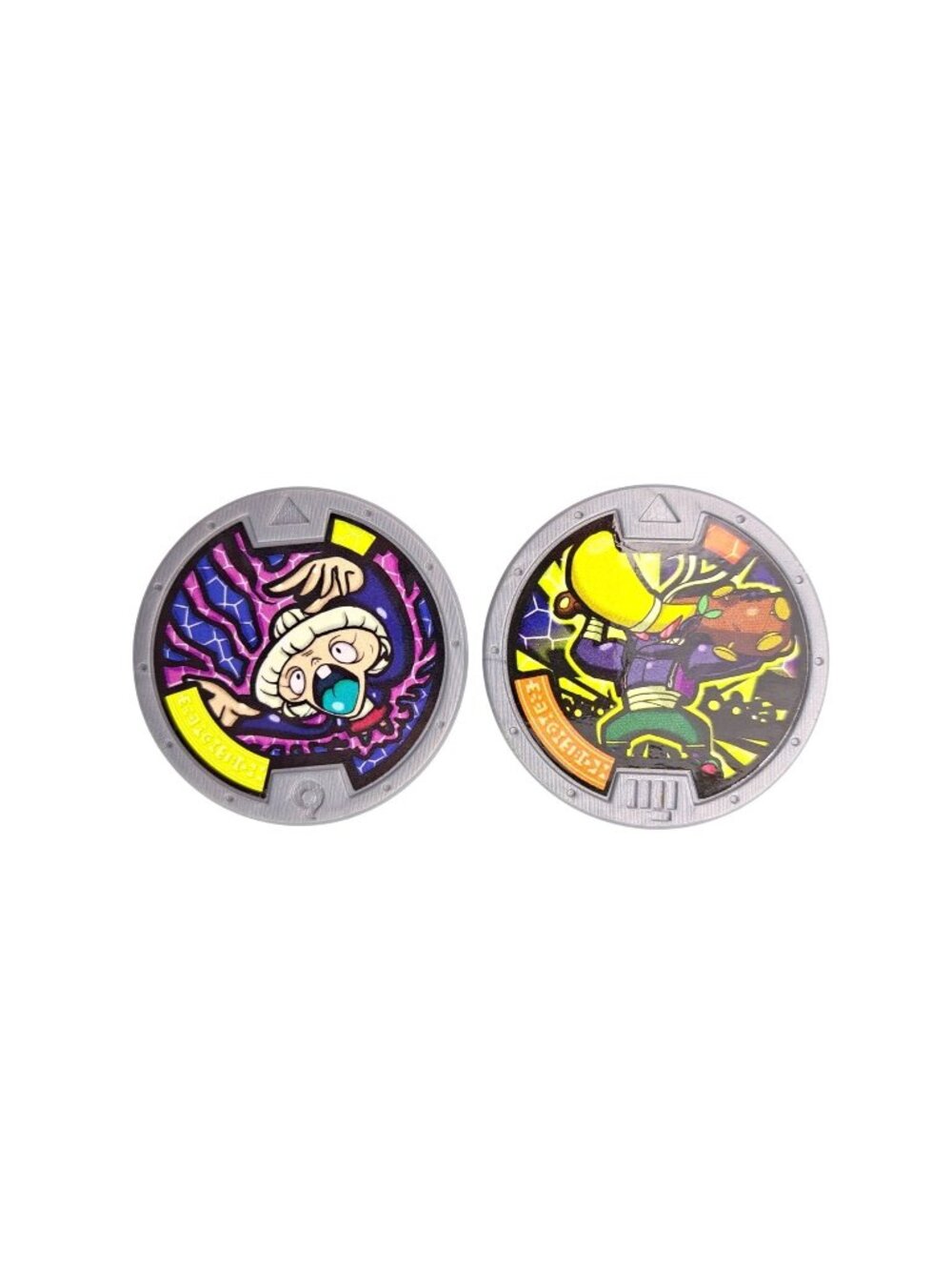 Yo-Kai Watch Medals Lot Of 2 Hasbro 2015 Series 1 Tattletell Bruff Medallion